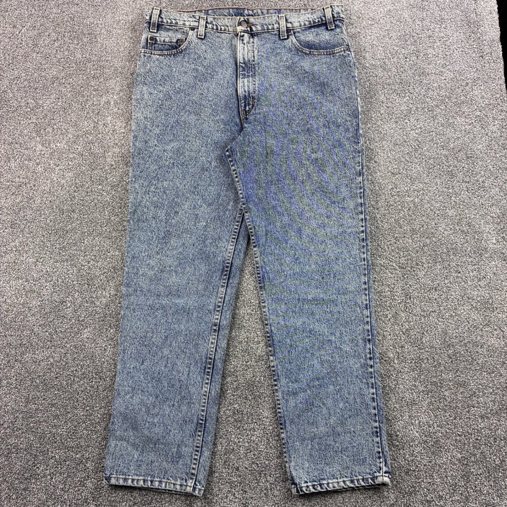 Vintage Levi's 540 Jeans Mens 38x30 Blue Cotton Acid Wash Relaxed Straight USA
